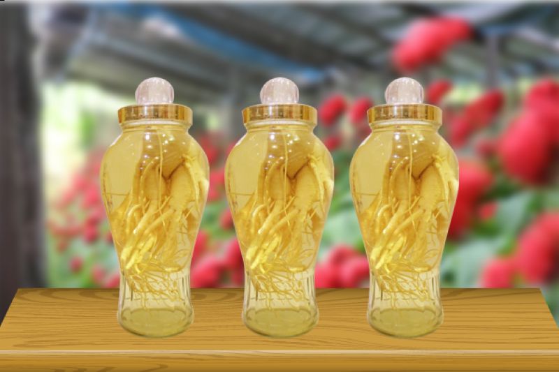 Các bước thực hiện nhân sâm ngâm rượu